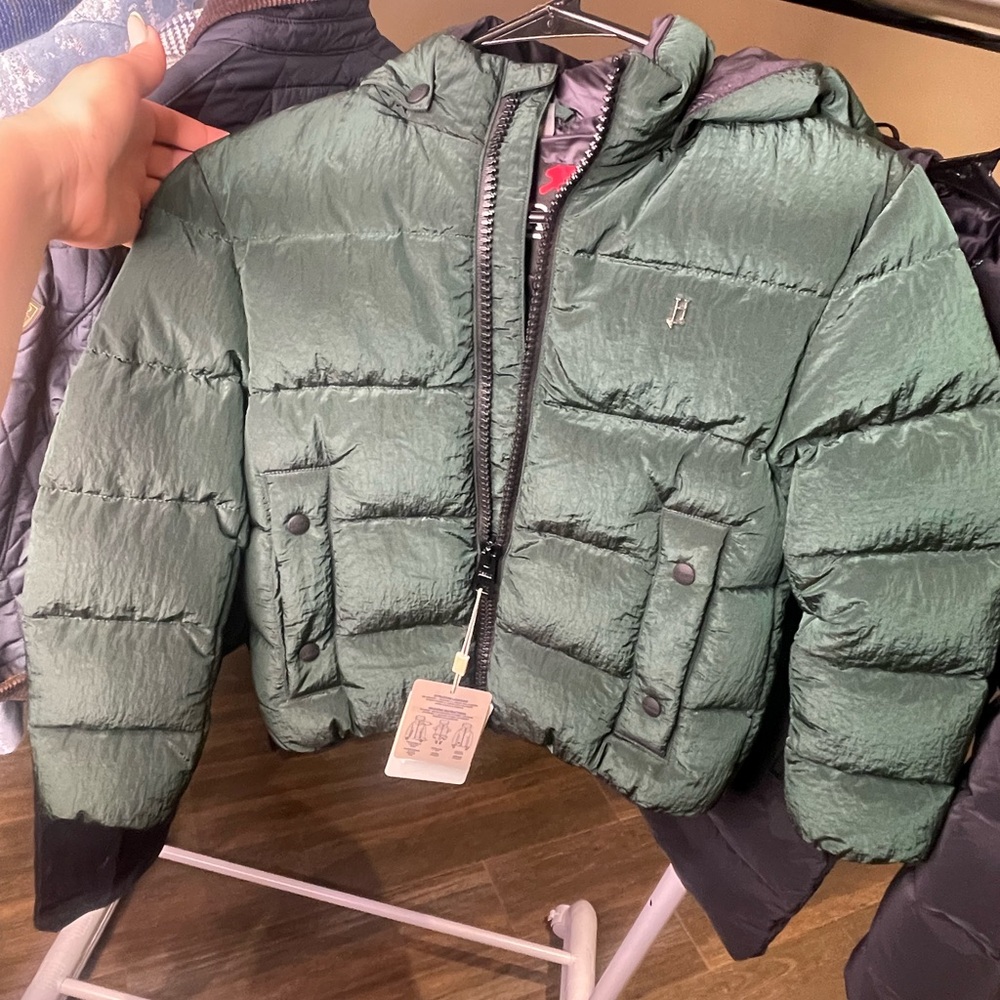 Herno Kids Green Puffer Jacket